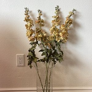 Set of 4 // 36” gold artificial flowers